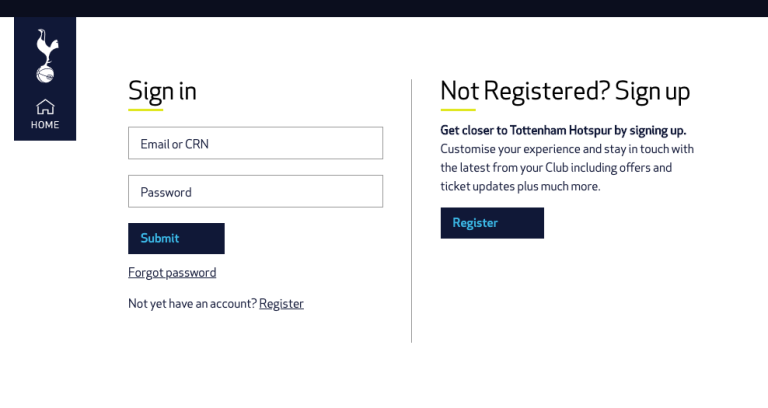 CRN Sign In Register